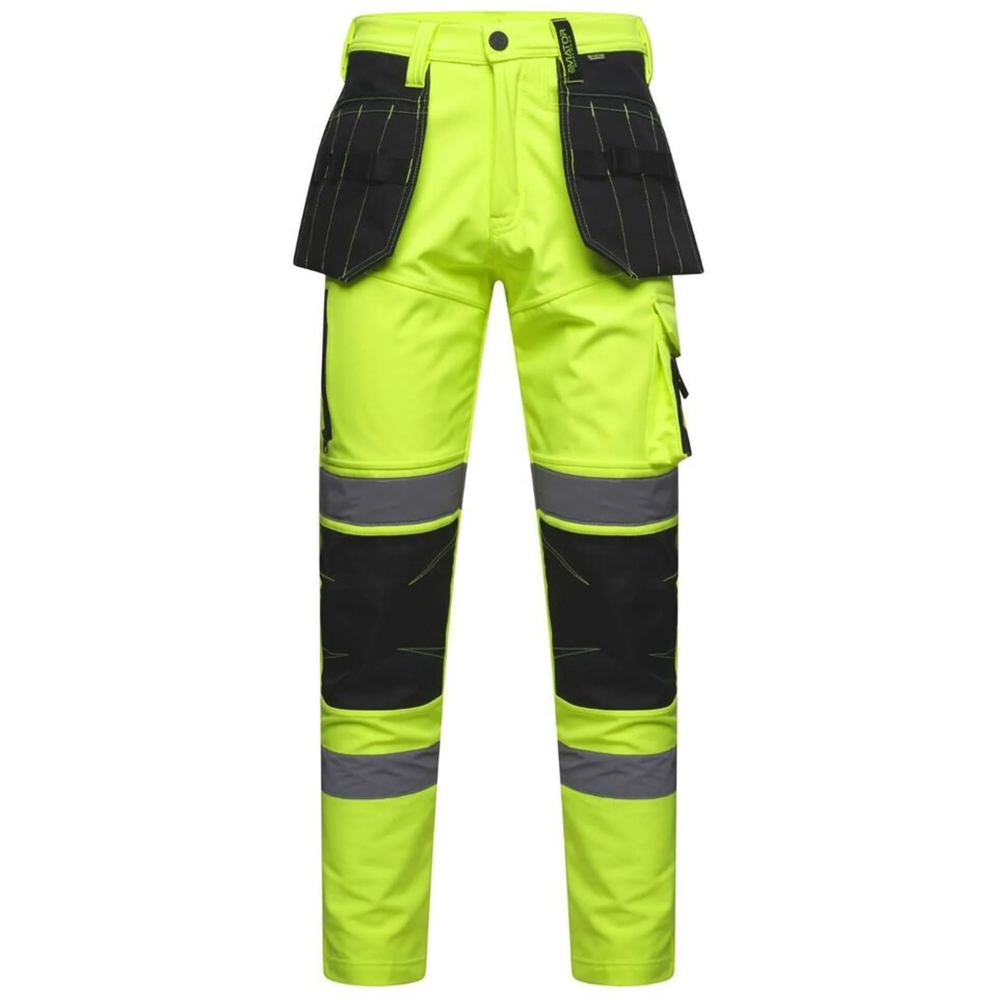 Men's Hi Vis Softshell Cargo Trousers - AV059 - Image 7