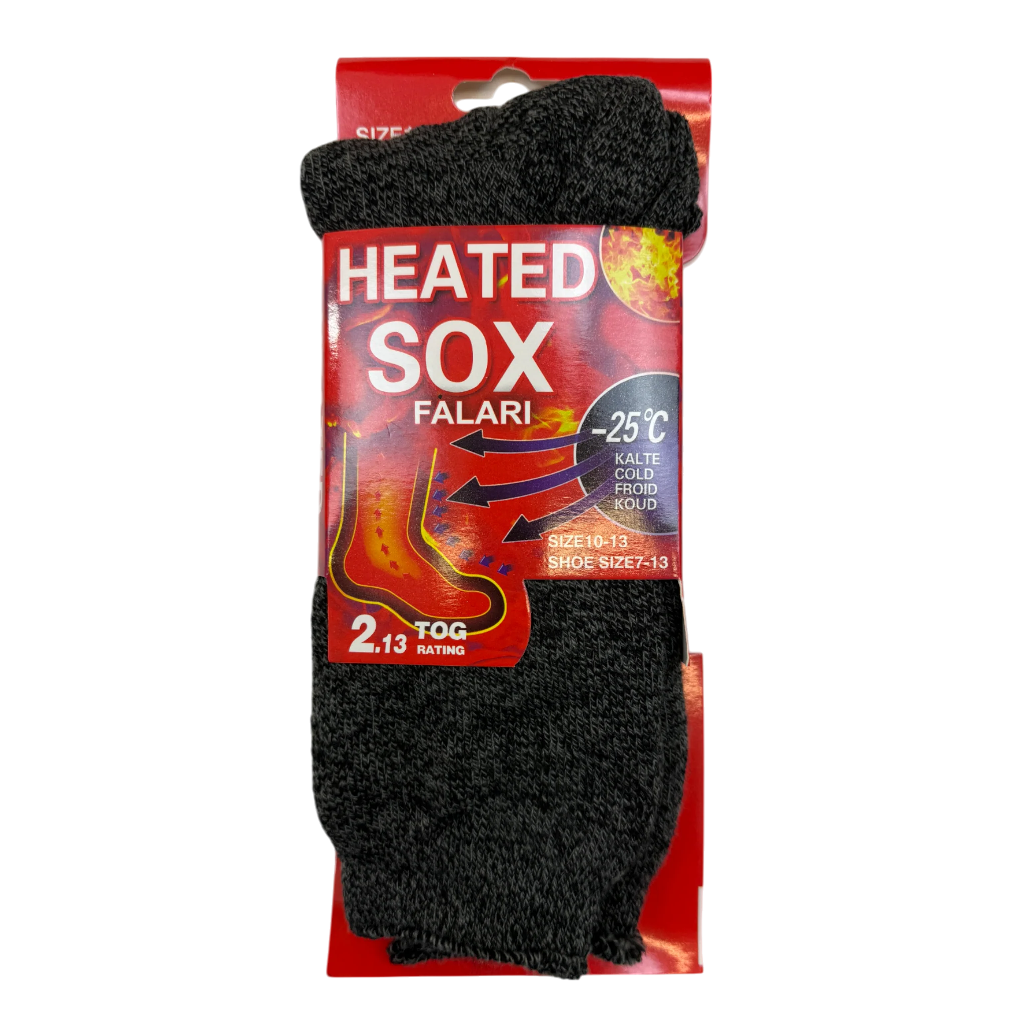 Mens Heated Thermal Socks - Pack of 3 - AT292 - Image 3