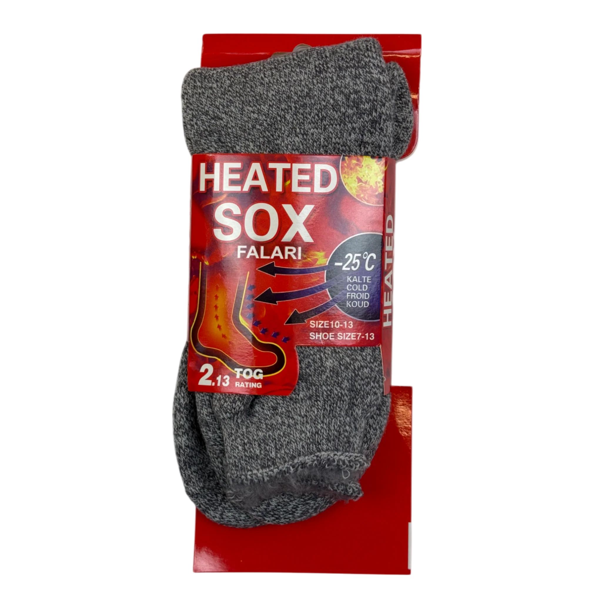 Mens Heated Thermal Socks - Pack of 3 - AT292 - Image 4