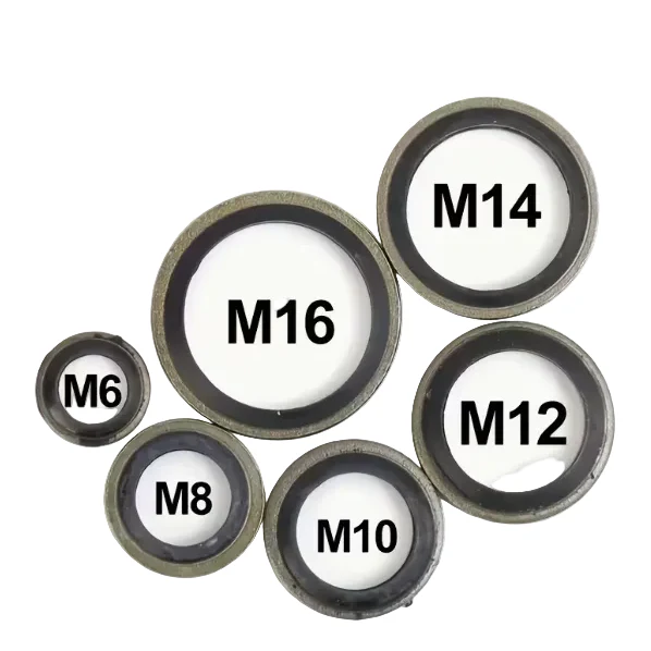 Metric Bonded Oil Drain Plug Gaskets - M6 M8 M10 M12 M14 M16 Single - Image 2