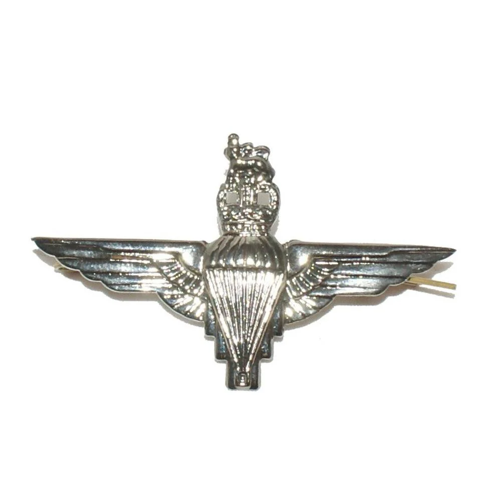 Parachute Regiment (PARA) Metal Cap Badge – Regulation Silver Finish