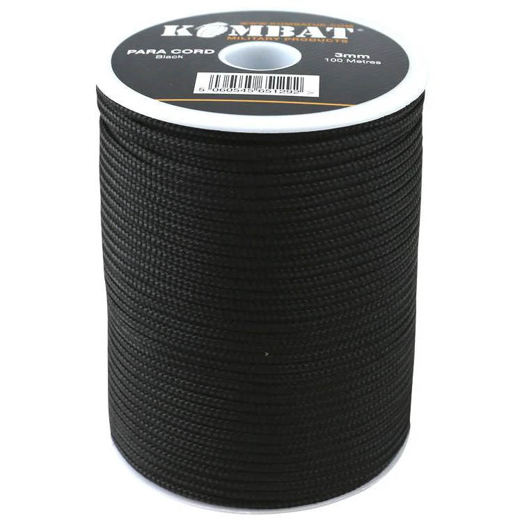 ParaCord on reel - 100m Black
