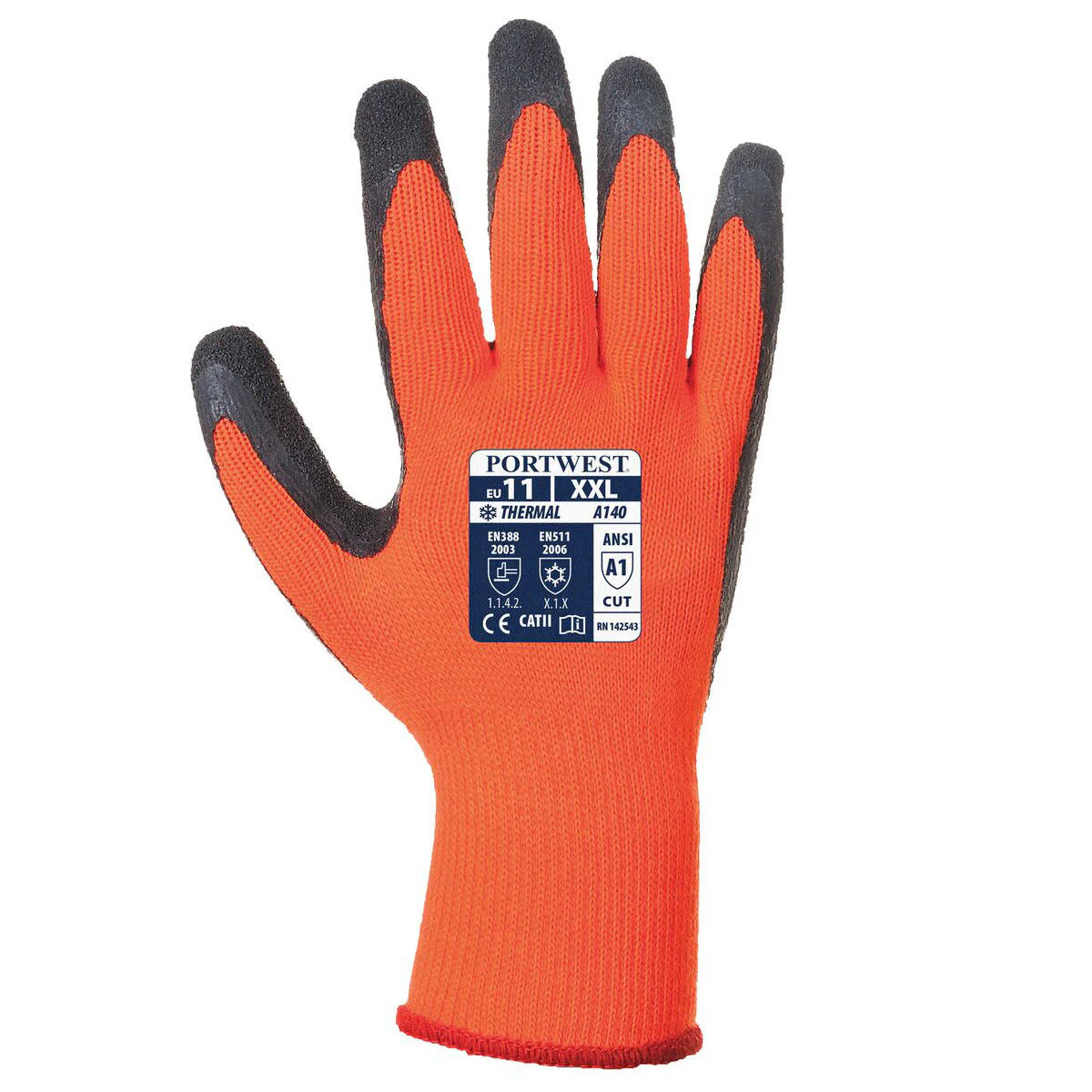 Portwest A140 Thermal Grip Latex Gloves - 12 Pack - Image 5
