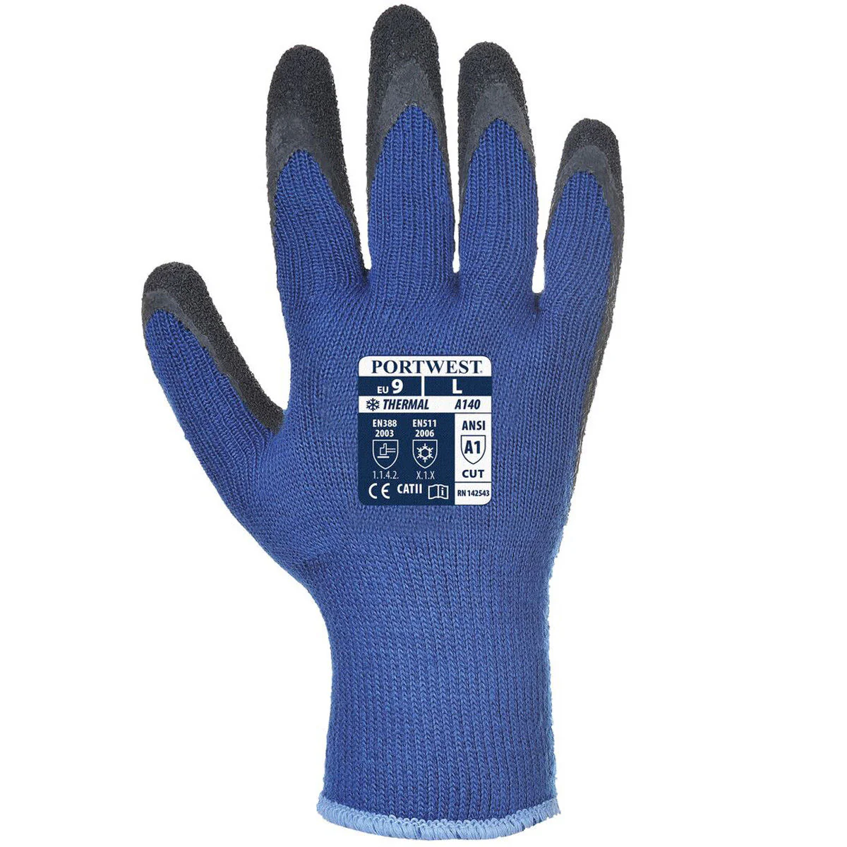 Portwest A140 Thermal Grip Latex Gloves - 12 Pack - Image 8