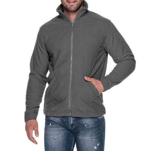 Premium Men's Microfleece Jacket - FBH681 - Image 6