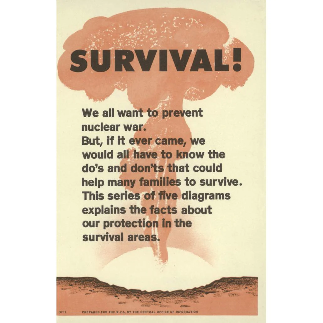 Protect and Survive - Cold War Nuclear Survival Leaflet Reproduction