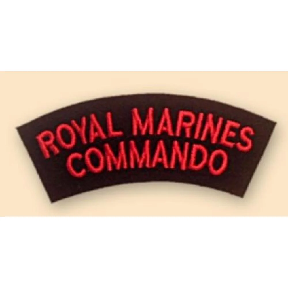 Royal Marines Commando Red & Black Shoulder Flash – Single
