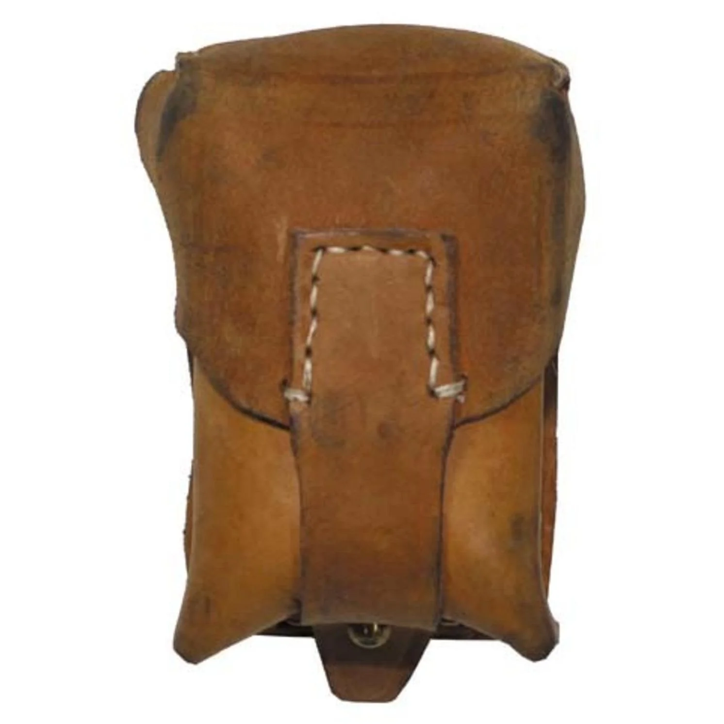 Czech Army Mauser Single Leather Belt Pouch – Natural Full Grain