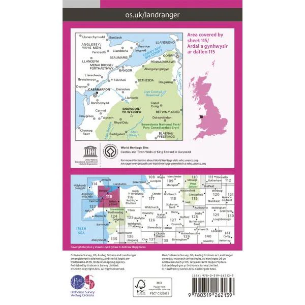 Snowdon/Yr Wyddfa OS Landranger 115 - Image 2