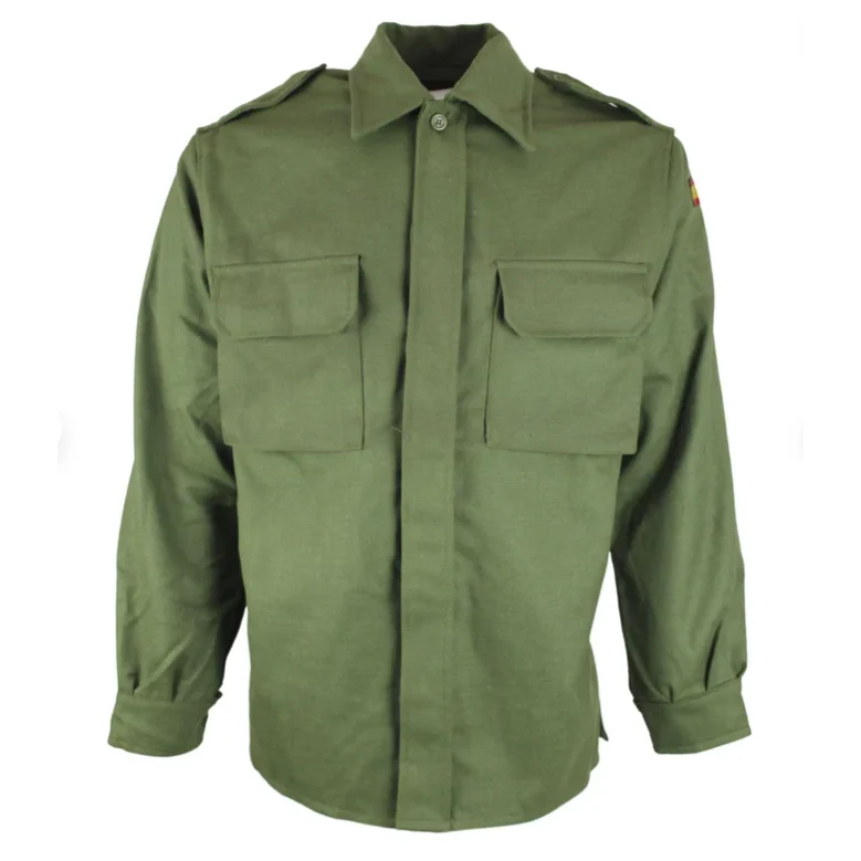 Spanish Army Flame Resistant (FR) Uniform Shirt – Olive Green (Like New) - Image 2