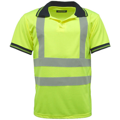 HV004 Hi Vis Short Sleeve Polo Shirt - Image 3