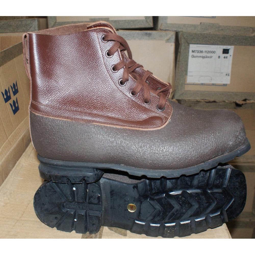 Swedish Army Brown Gummi m59 Boots - Image 2