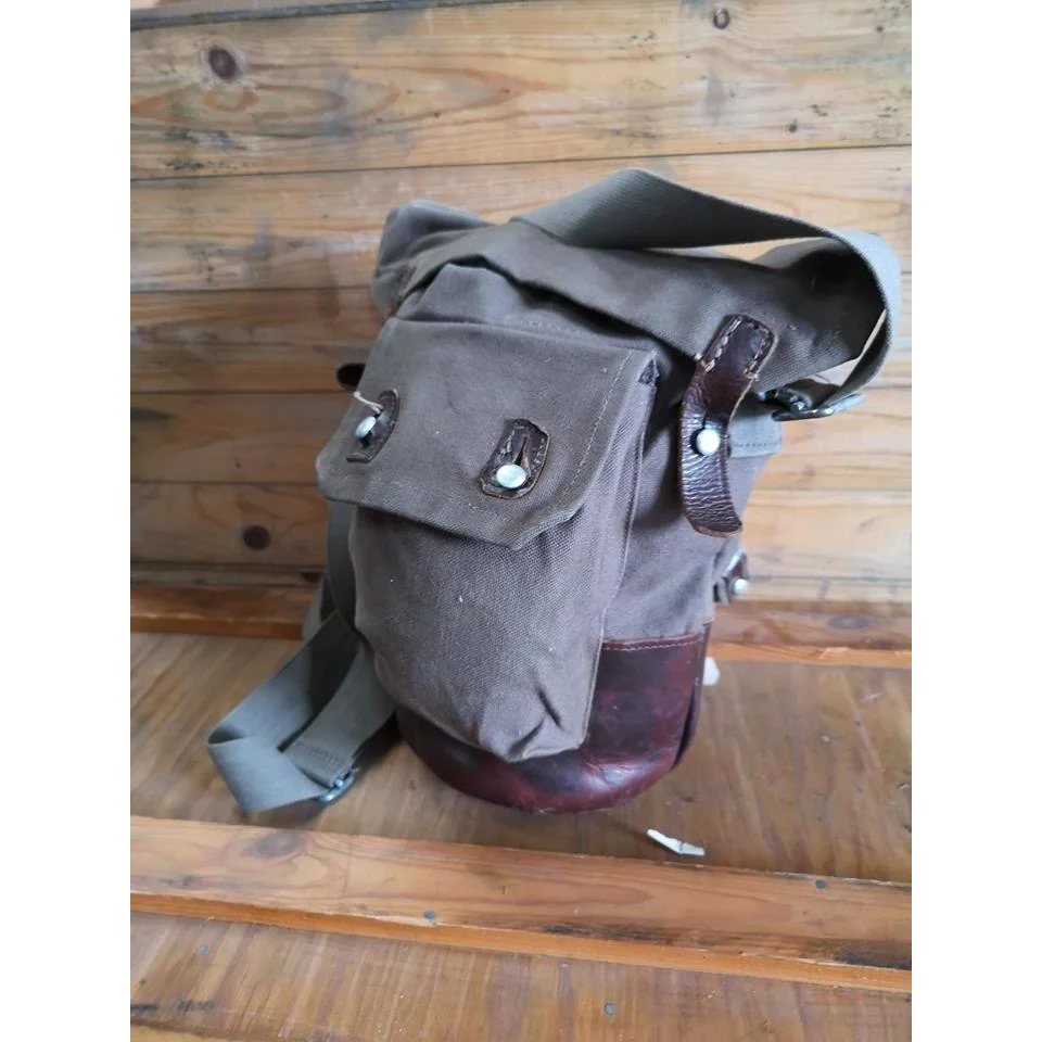 Swedish Army M39 Model 39 Gas Mask Bag - Brown - Image 3