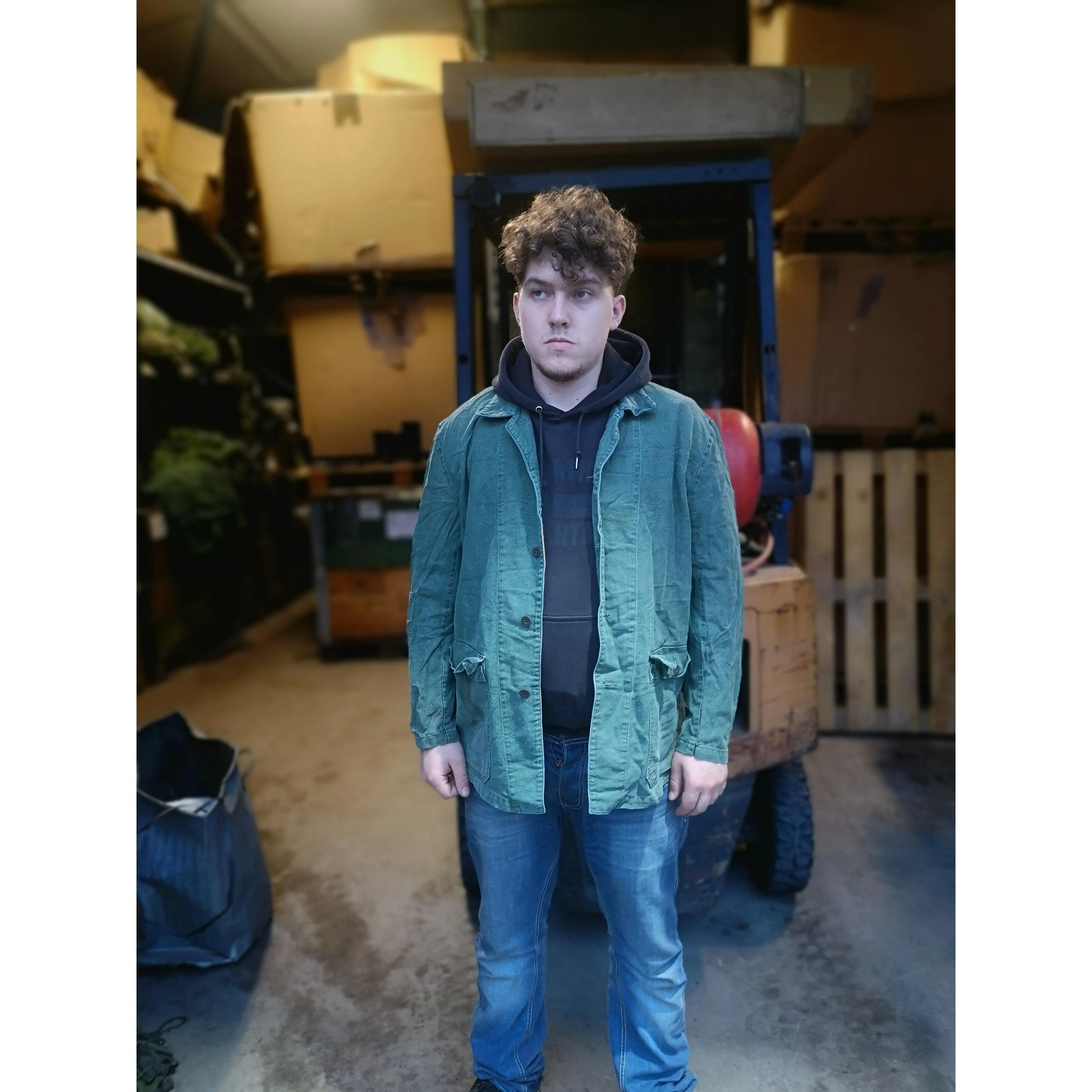 Swedish Vintage Cotton Work Jacket – Grade A - Image 3