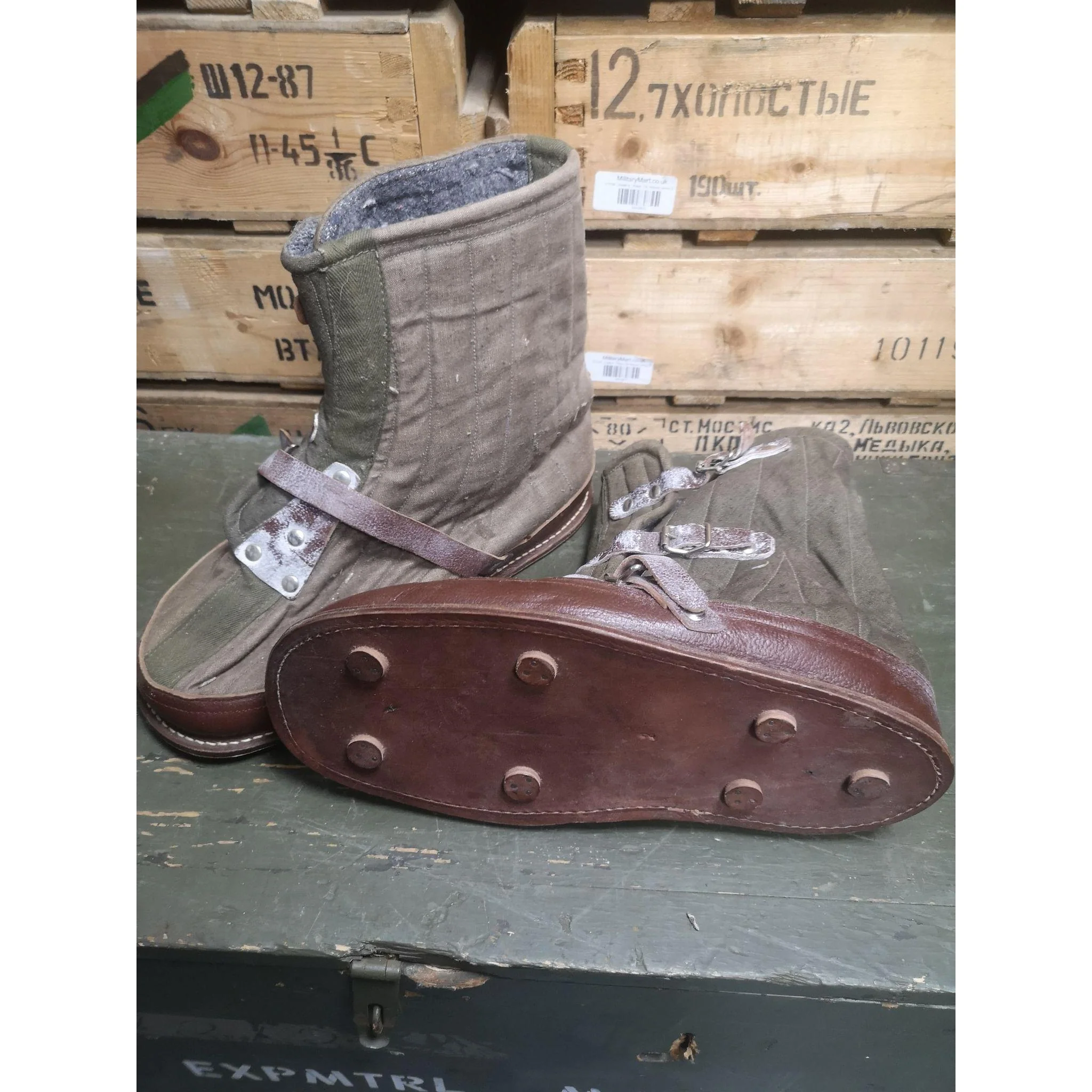 Swedish Army Vintage Snow over boots - Image 3