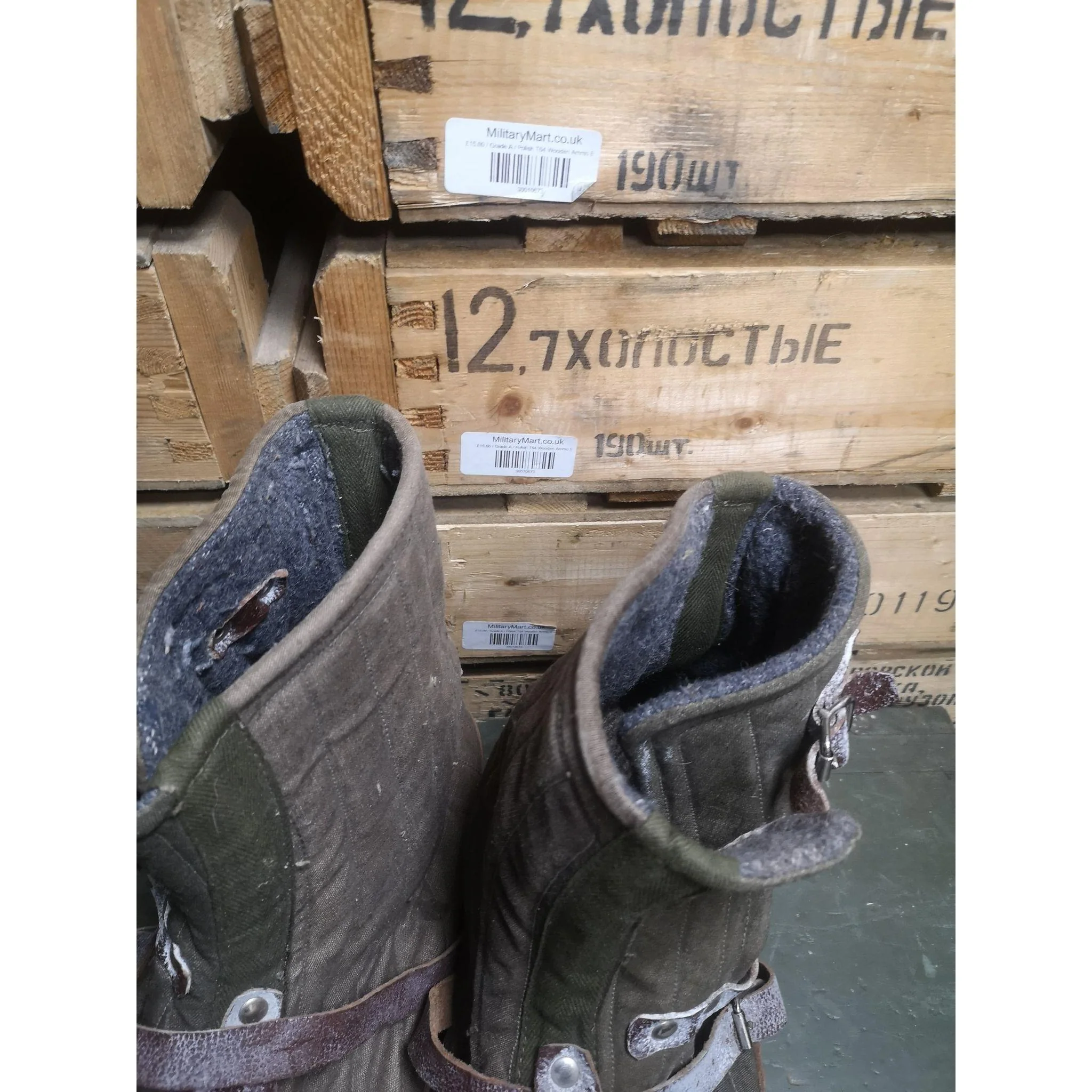 Swedish Army Vintage Snow over boots - Image 4