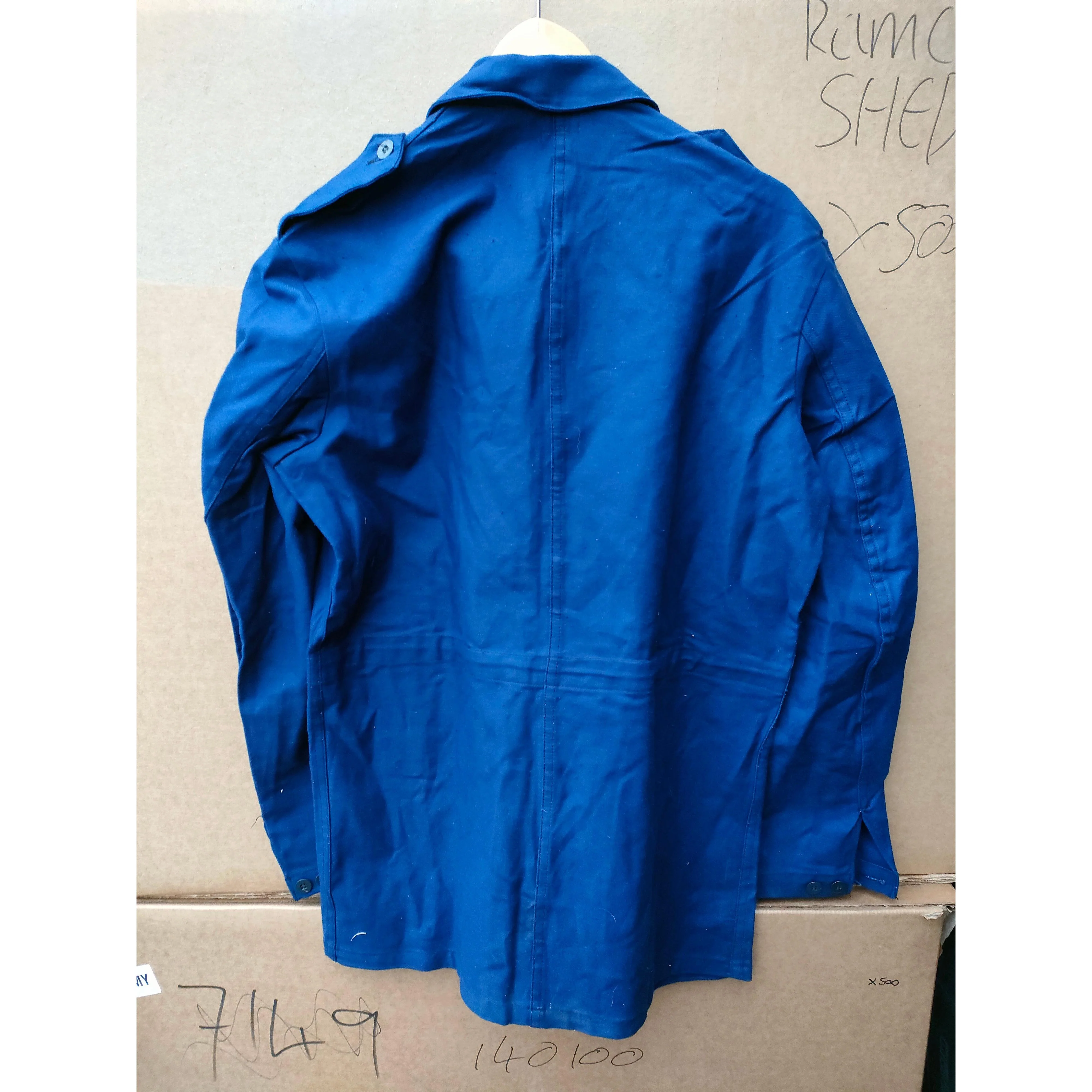 Swedish Cotton Blue Work Jacket - Image 2