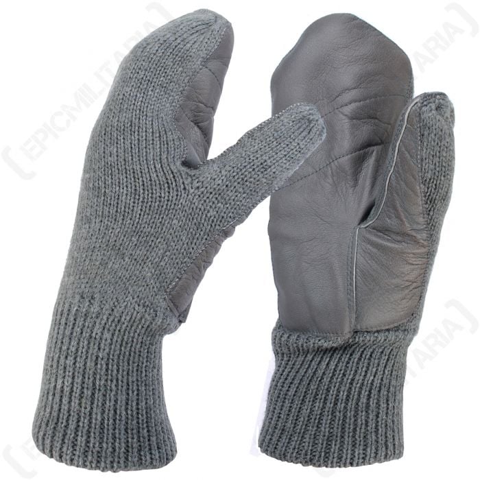 Swiss Army Wool / Leather Mitts