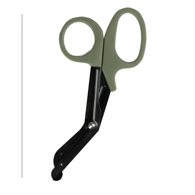 Tactical Trauma Shears (18.5cm) – Bonded Titanium EMT Scissors with Blunt Safety Tip