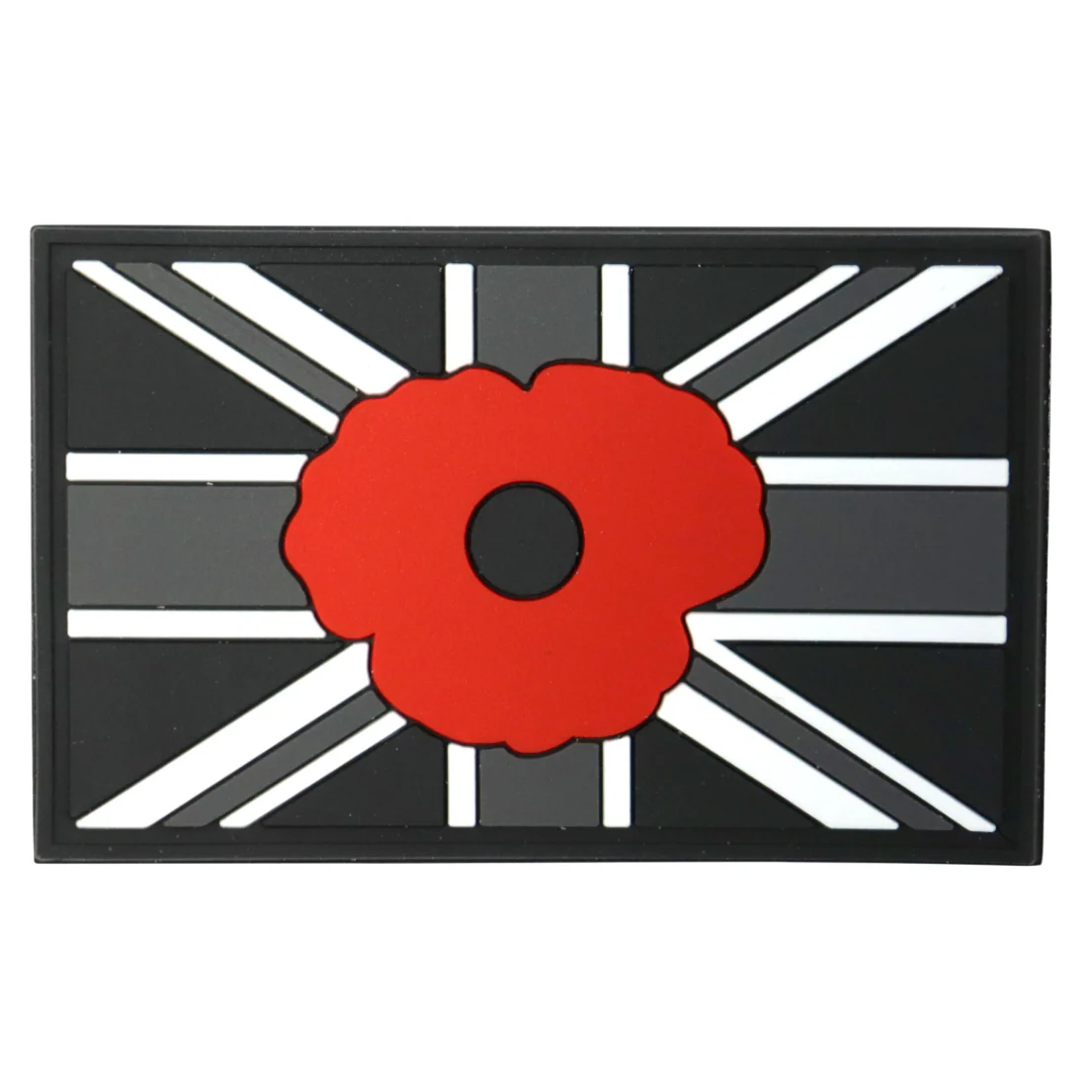 Union Jack & Poppy Commemorative PVC Patch