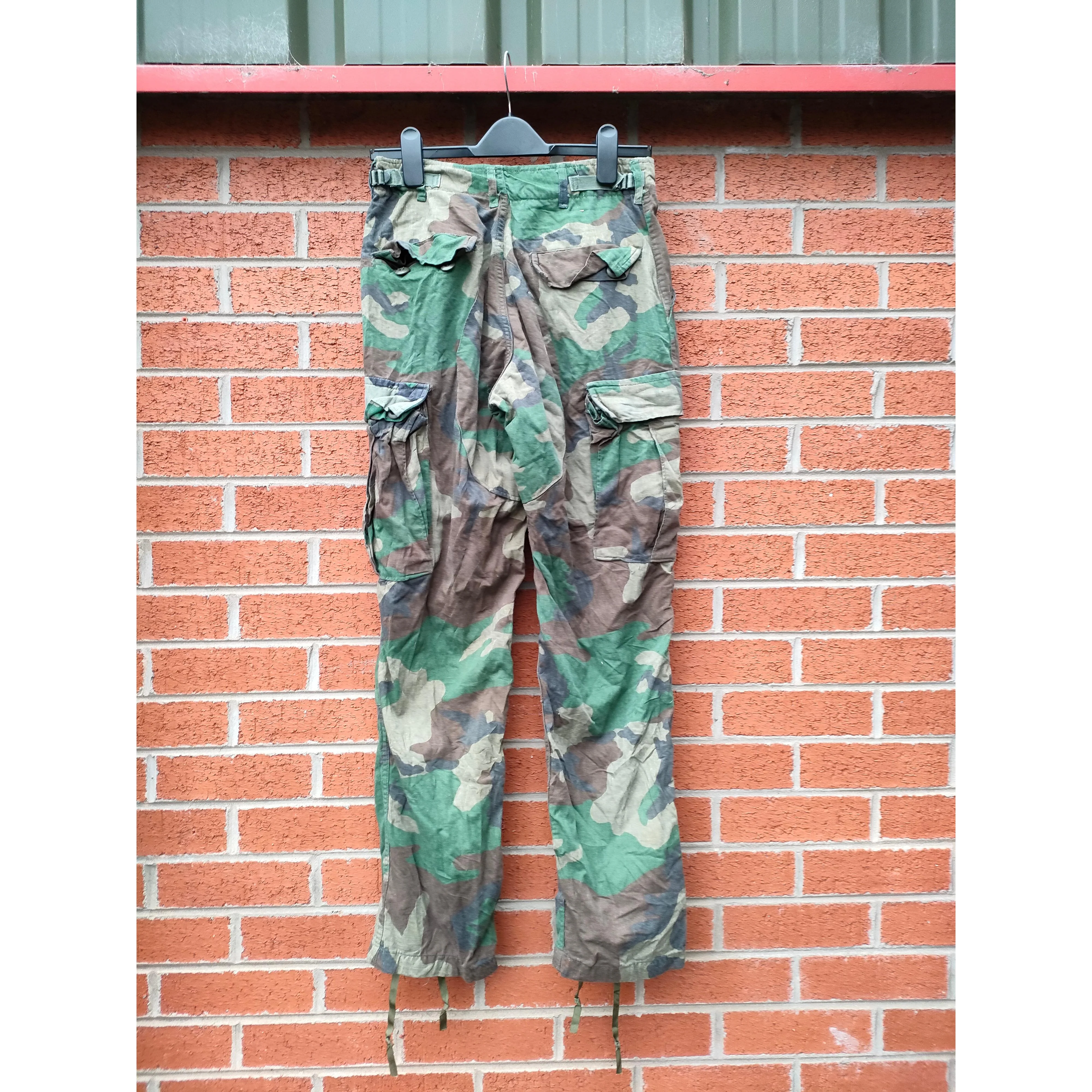 Genuine US Army Woodland Camouflage Combat Trousers - Image 2