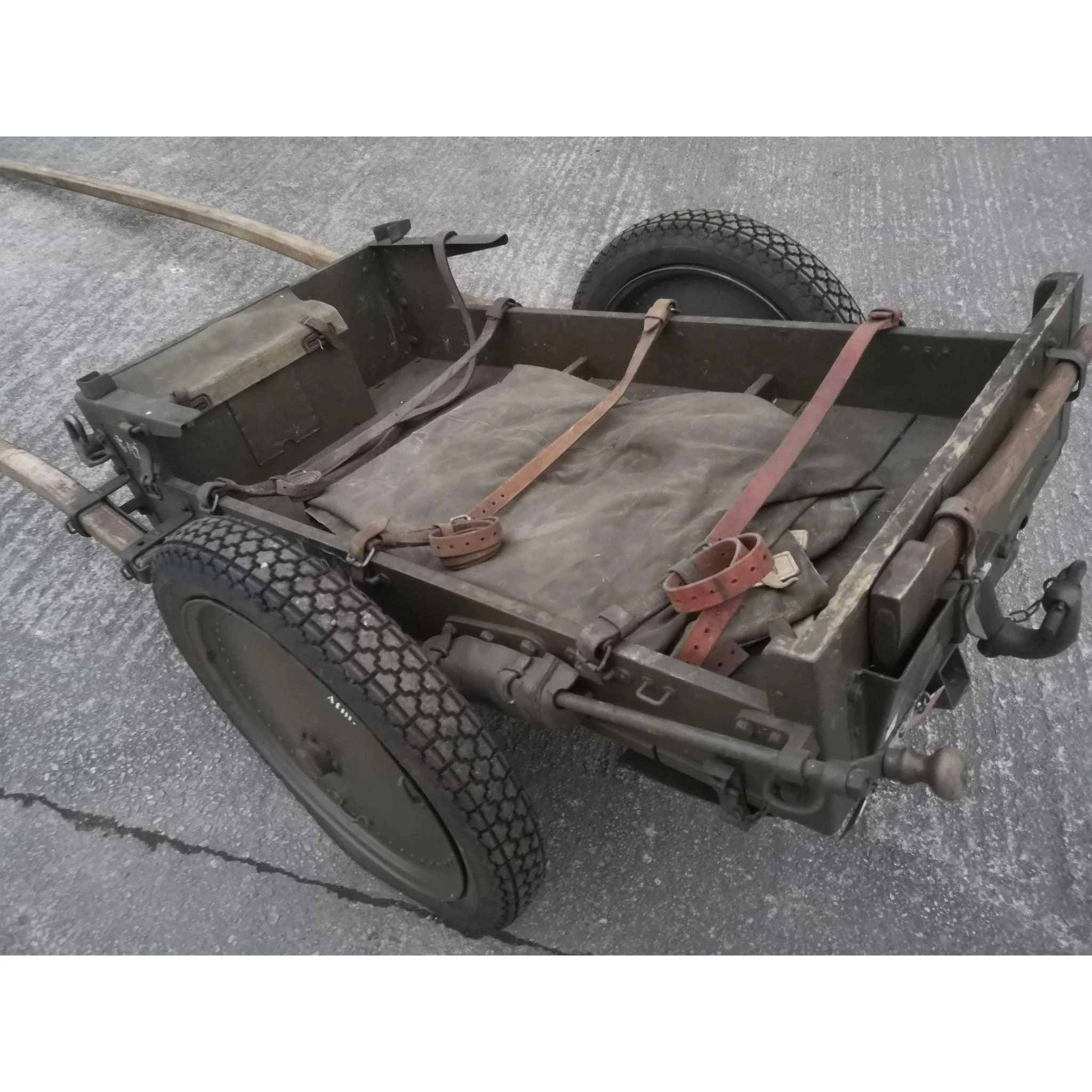Vintage Swiss Army Ammo Cart - Image 2