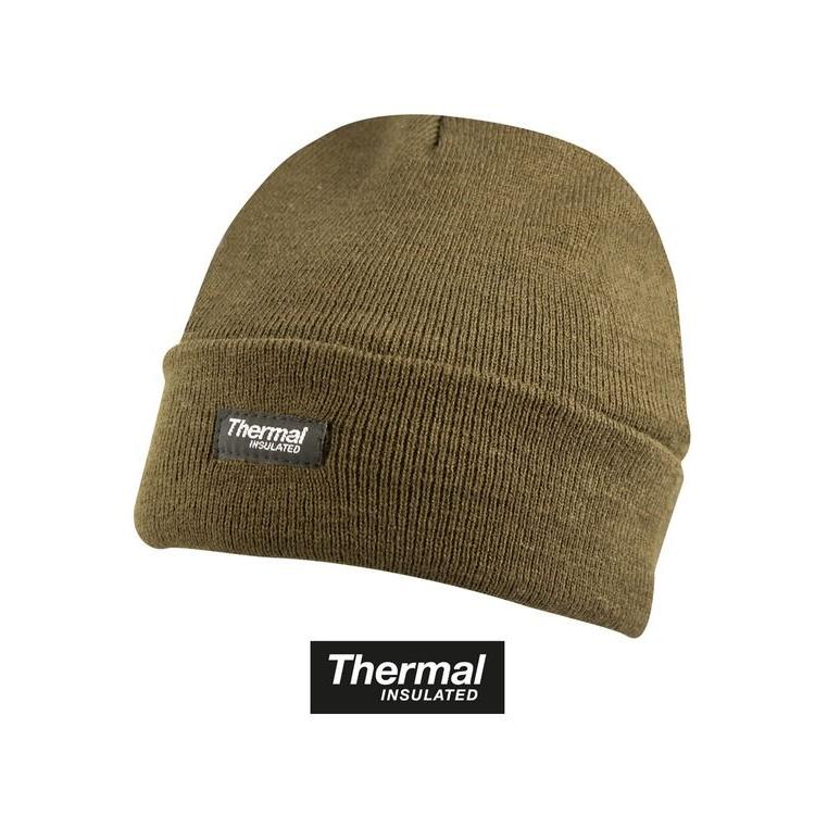 Thermal Lined Winter Bob Hat Olive or Black - Image 2
