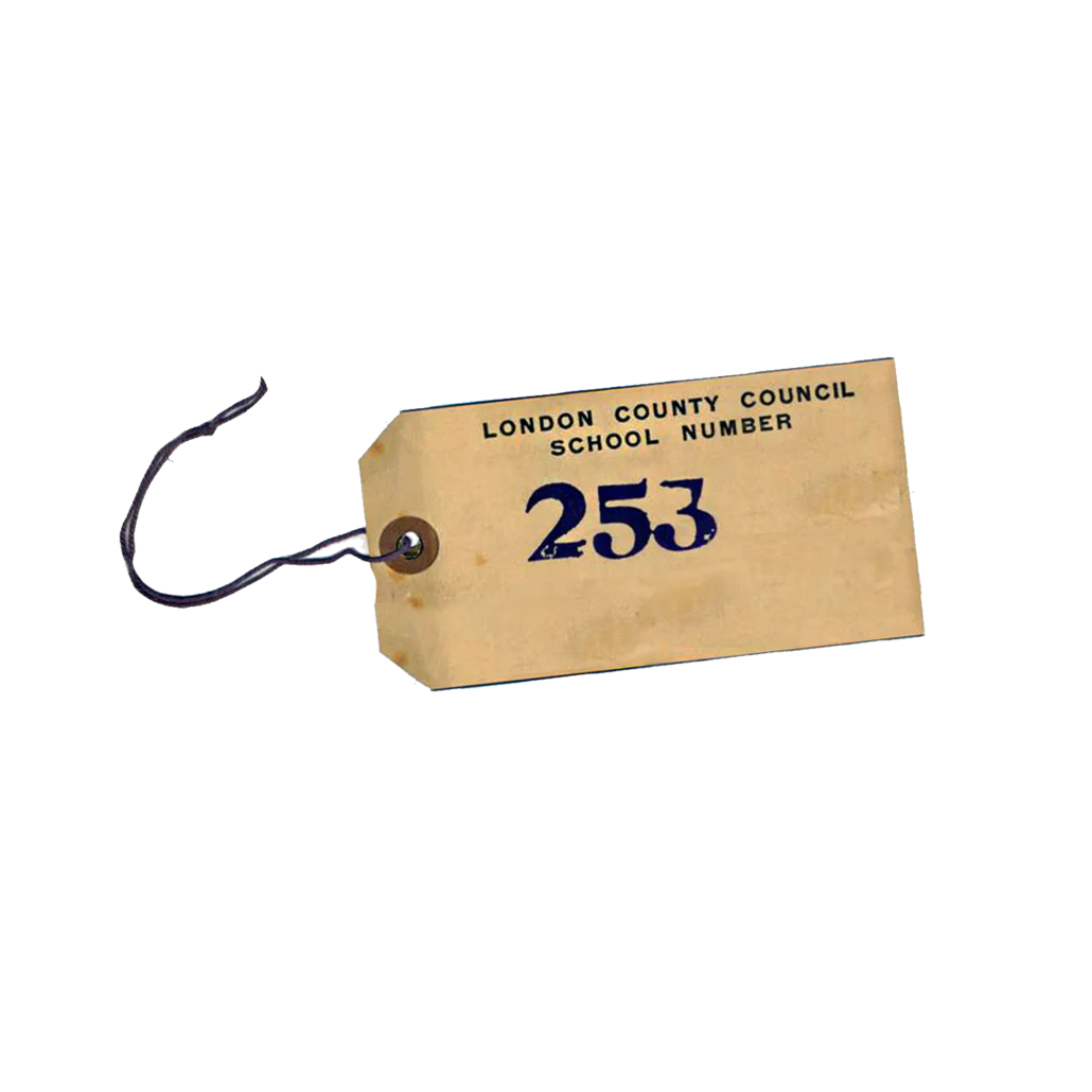 WWII Evacuation Tag - 1940s Child Identification Reproduction